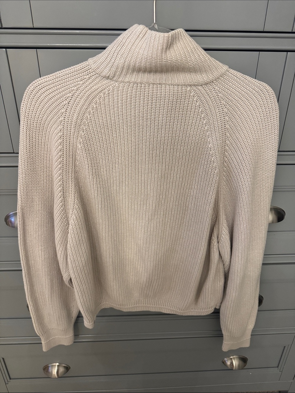 lululemon athletica Cream Turtleneck Raglan Knit Sweater